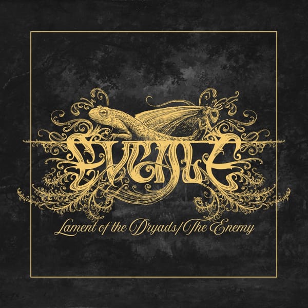 Album cover — gold on black illustration of the moth and the newt.